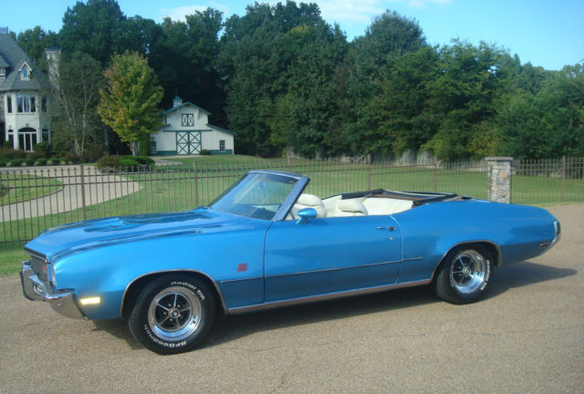 1972 BUICK GS 455 CONVERTIBLE-1 OF 76 STRATOMIST BLUE-SAME OWNER 30+YEARS 1972 Buick Skylark GS