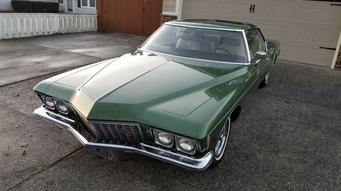 1972 Buick Riviera emeral mist one owner low documented miles pristine condition 1972 Buick Riviera Riviera
