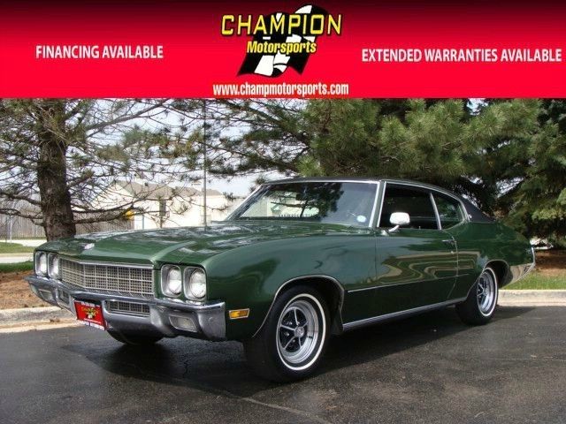 1972 Buick Skylark SPT 54995 Miles Green Coupe 350CU A 1972 Buick Skylark SPT