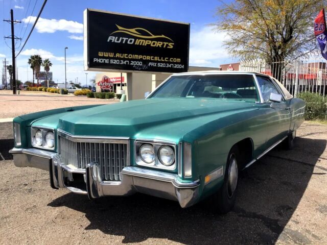 1972 Cadillac Eldorado, 2 Door Coupe, White Vinyl Top, Low Original Miles 1972 Cadillac Eldorado