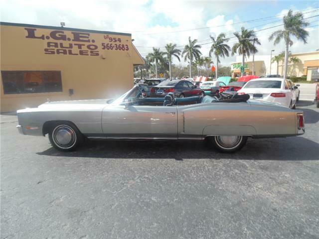 1972 CADILLAC ELDORADO CONVERTIBLE 38K MILES RARE FIND NEW TOP RUST FREE FLORIDA 1972 Cadillac Eldorado --