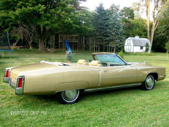 1972 cadillac Eldorado convertible - Runs and drives beautiful - 64,154 MILES 1972 Cadillac Eldorado Convertible V8