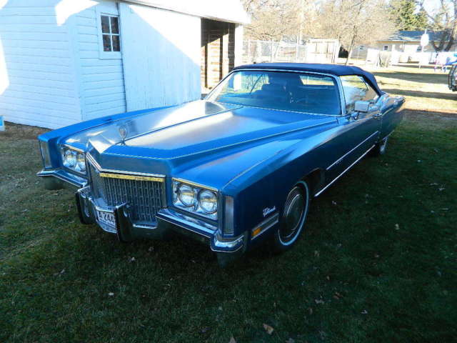 1972 Cadillac Eldorado Convertible soft top blue leather 80K miles 1972 Cadillac Eldorado