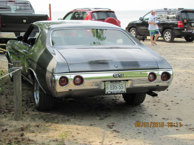 1972 Cevelle SS, Restored inside and out, Gray with Ghost Black SS Stripe 1972 Chevrolet Chevelle SS