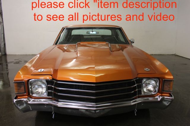 1972 Chevrolet Chevelle 350 auto 4 wheel disc brakes PS bucket seats conso - photo 3