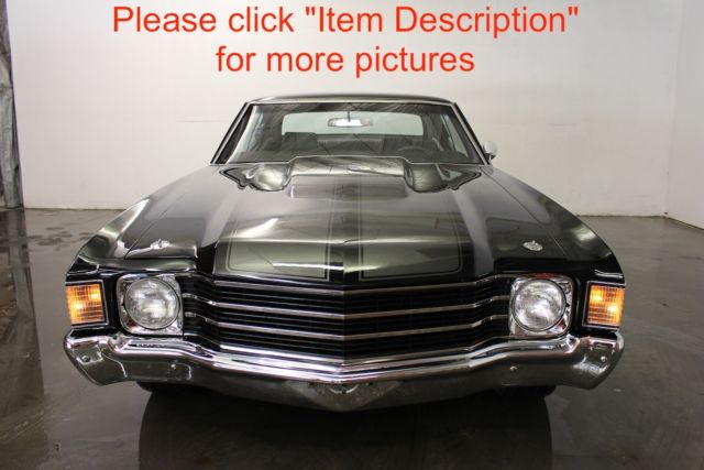 1972 Chevrolet Chevelle crate 350 auto disc brakes power steering buckets - photo 2