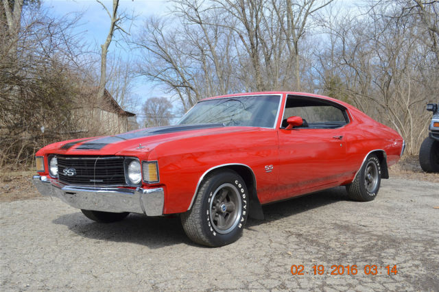 1972 CHEVELLE SS 454 4SPD ORIGINAL METAL AND PAINT CRANBERRY RED VERY NICE CAR 1972 Chevrolet Chevelle SUPER SPORT