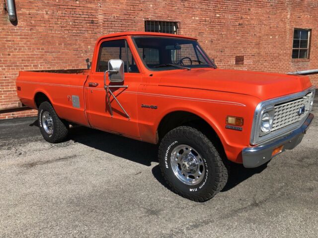 1972 Chevrolet 3/4 ton 4x4 Original paint Hugger orange 1972 Chevrolet C/K Pickup 2500