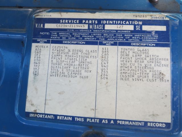 1972 Chevrolet C/K Pickup 2500 CE25934 - photo 3
