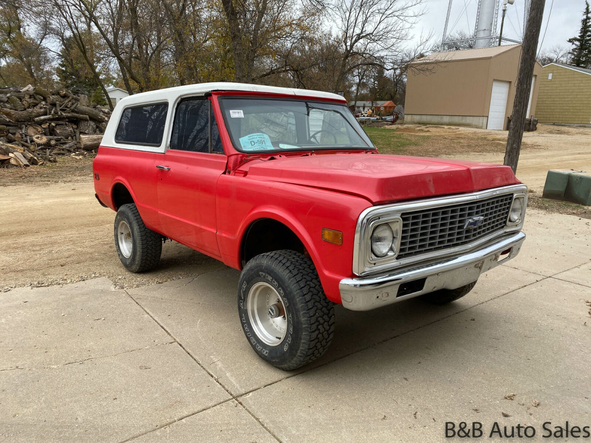 1972 Chevrolet Blazer 4x4 0 Red SUV 8 Automatic 1972 Chevrolet Blazer 4x4