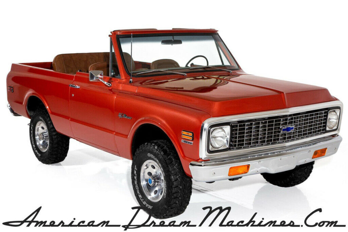 1972 Chevrolet Blazer 4x4 4-Speed 350 PS PB SUV 1972 Chevrolet Blazer 4x4 4-Speed 350 PS PB
