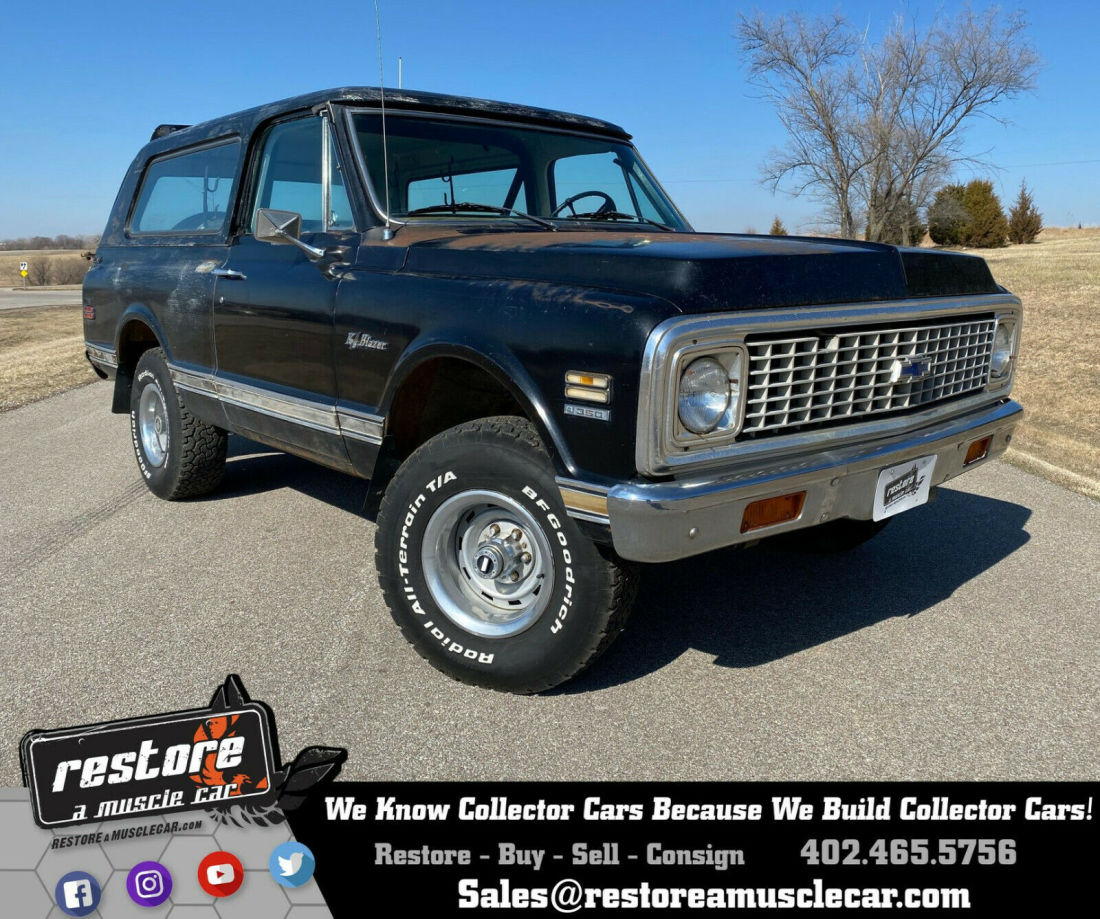 1972 Chevrolet Blazer K5 Cheyenne CST, 350ci-V8, Auto, 4x4, 51k Miles, Black 1972 Chevrolet Blazer K5 Cheyenne CST, 350ci-V8, Auto, 4x4, 51k Miles