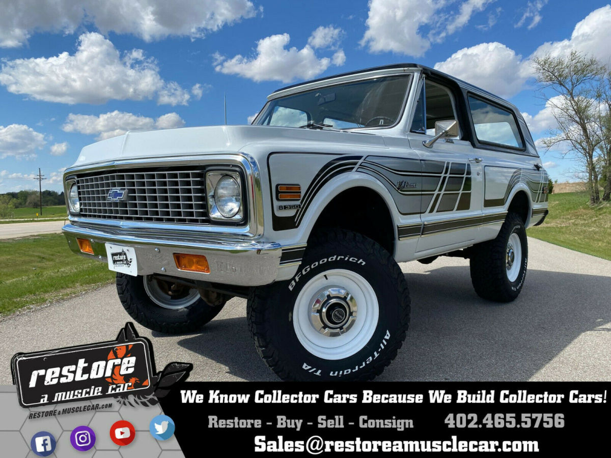 1972 Chevrolet Blazer K5 Cheyenne Feathers Graphics, 4x4 - 350 V8, Auto, White 1972 Chevrolet Blazer K5 Cheyenne Feathers Graphics, 4x4 - 350 V8, Auto