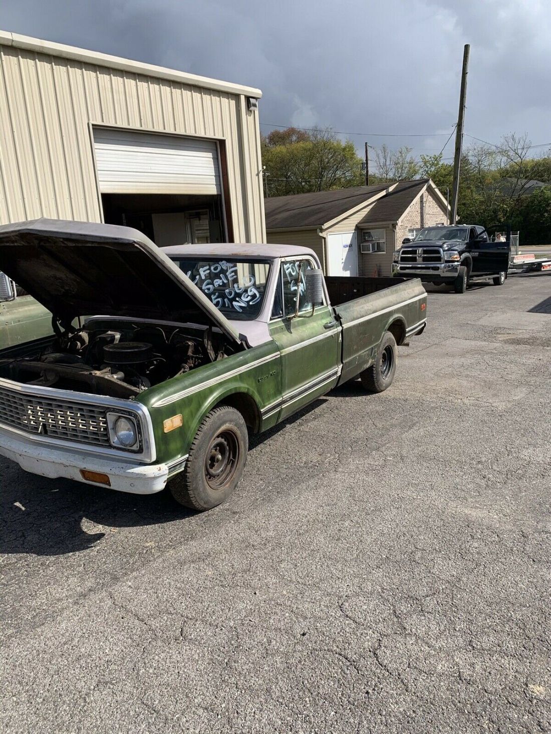 1972 Chevrolet C-10 Pickup Green RWD Automatic fleet size 1972 Chevrolet C-10 fleet size