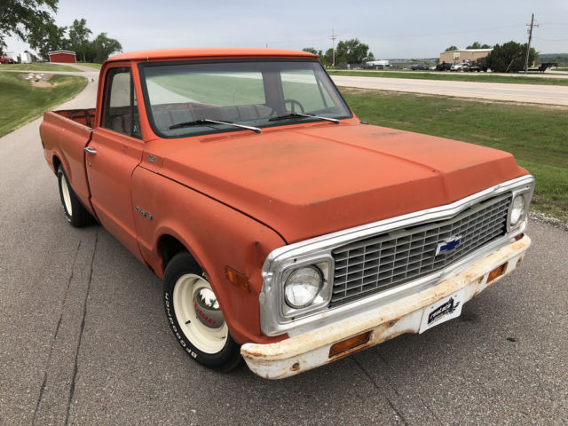 1972 Chevrolet C-10 Shortbox, 6 cyl 3 Spd - 75k miles, Runs & Drives - photo 2