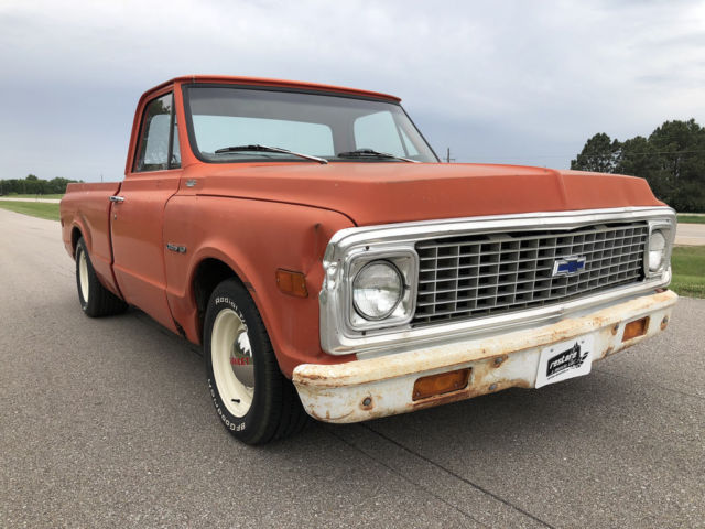 1972 Chevrolet C-10 Shortbox, 6 cyl 3 Spd - 75k miles, Runs & Drives - photo 3