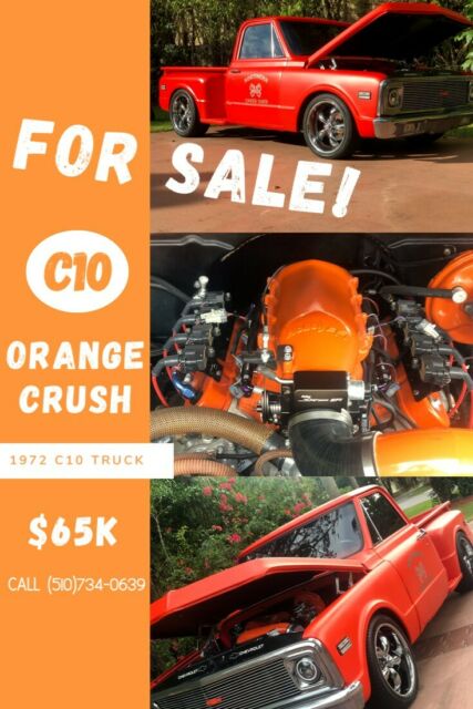 1972 Chevrolet C10 "Orange Crush" LS 1972 Chevrolet C-10 Custom