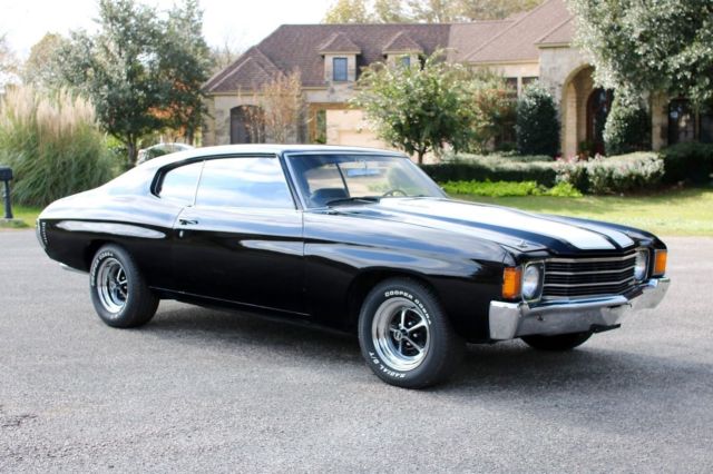 1972 Chevrolet Chevelle Big Block SS Clone Black on Black Must SEE 1972 Chevrolet Chevelle SS Clone