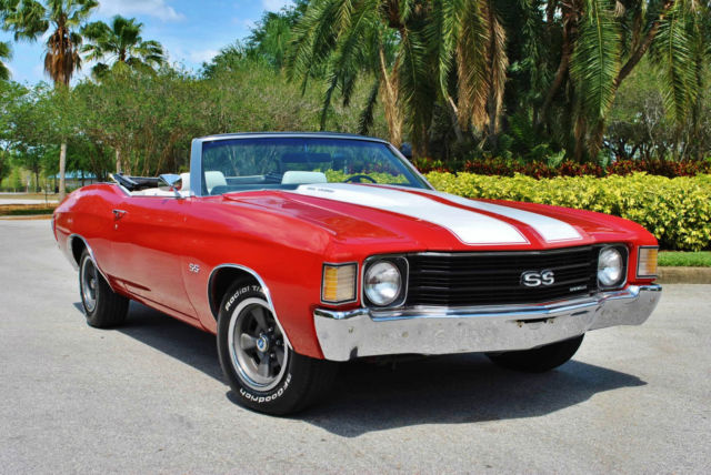 1972 Chevrolet Chevelle Convertible SS Tribute 350 V8 Bucket Seats PS PB - photo 2