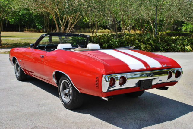 1972 Chevrolet Chevelle Convertible SS Tribute 350 V8 Bucket Seats PS PB - photo 3