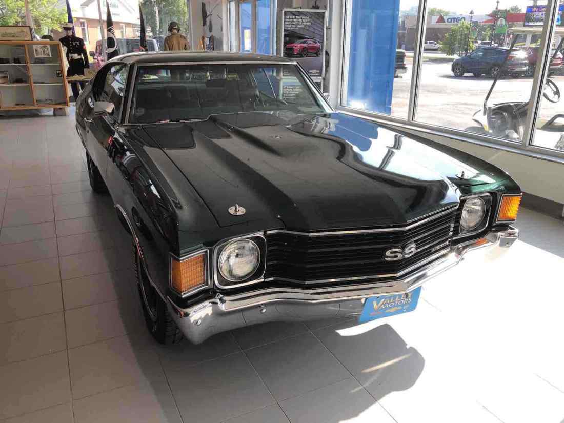 1972 Chevrolet Chevelle Coupe Sportscar Green RWD Automatic SS 1972 Chevrolet Chevelle Coupe SS