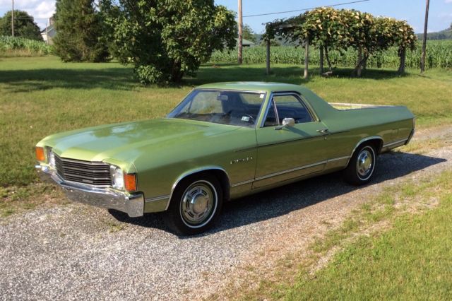 1972 CHEVROLET CHEVELLE EL CAMINO - 307ci V-8 - 3-SPEED AUTOMATIC (NICE DRIVER!) 1972 Chevrolet El Camino Custom
