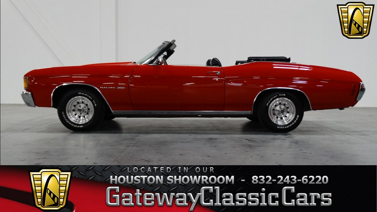 1972 Chevrolet Chevelle Malibu 97821 Miles Red Convertible 350 CID V8 3-Speed Au 1972 Chevrolet Chevelle Malibu