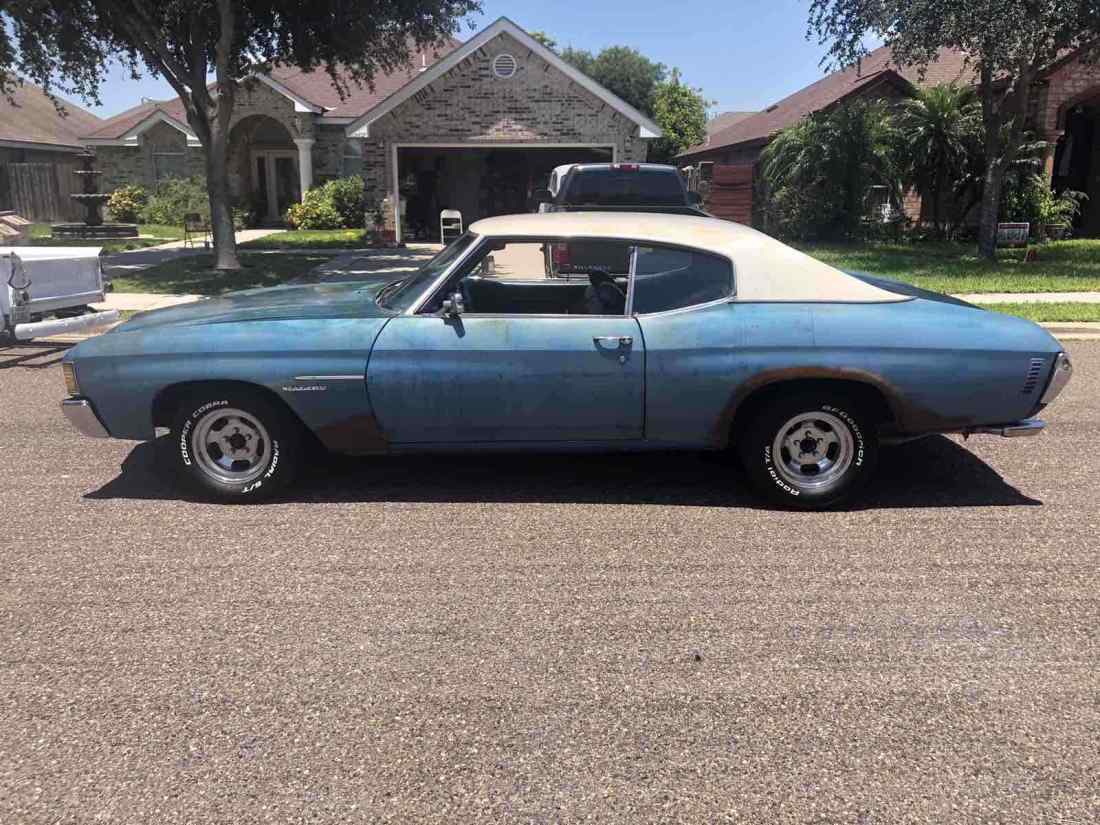 1972 Chevrolet Chevelle Malibu Blue RWD Automatic 1972 Chevrolet Chevelle Malibu
