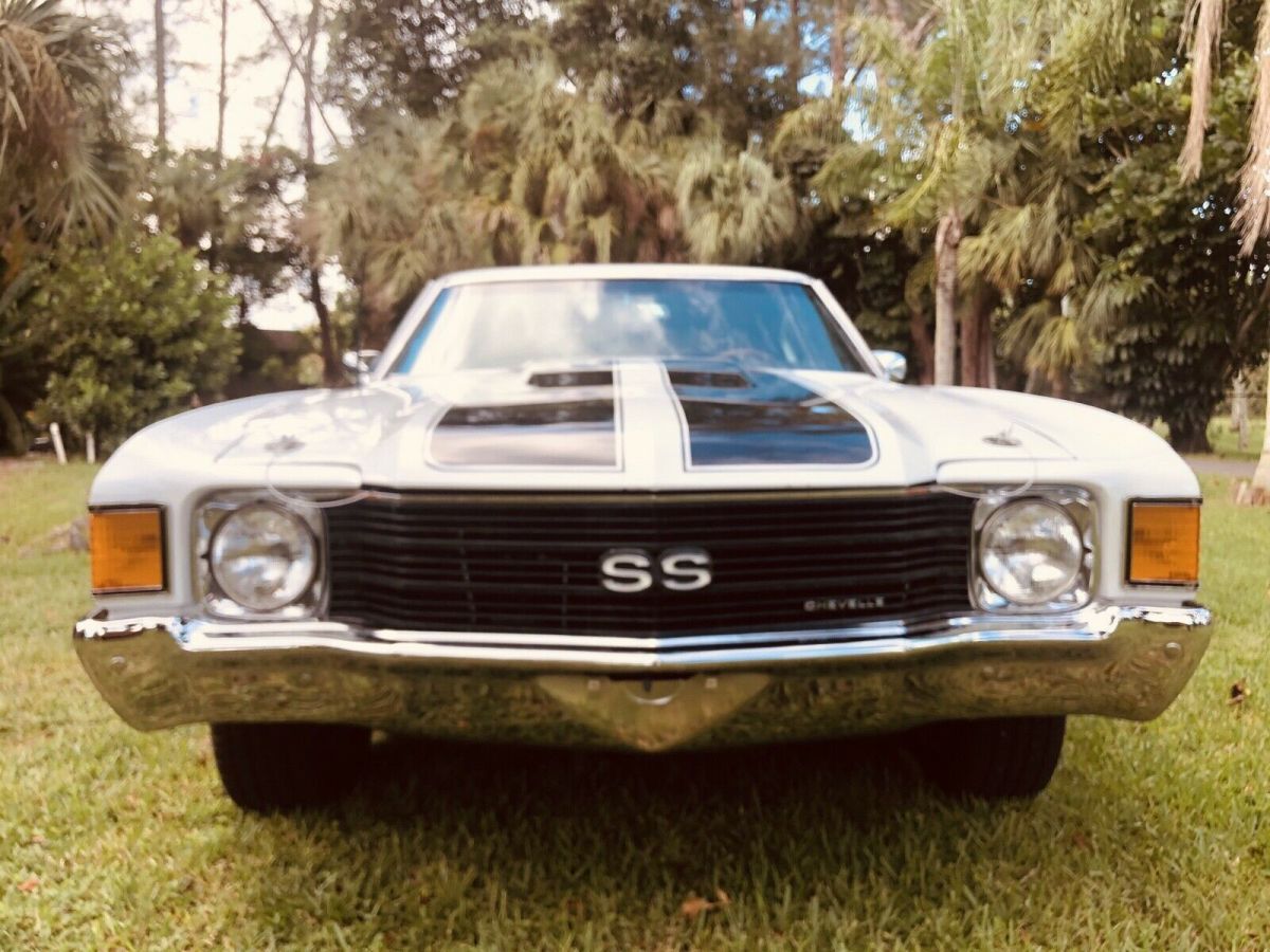 1972 Chevrolet Chevelle SS Coupe White RWD Automatic SS 1972 Chevrolet Chevelle SS SS