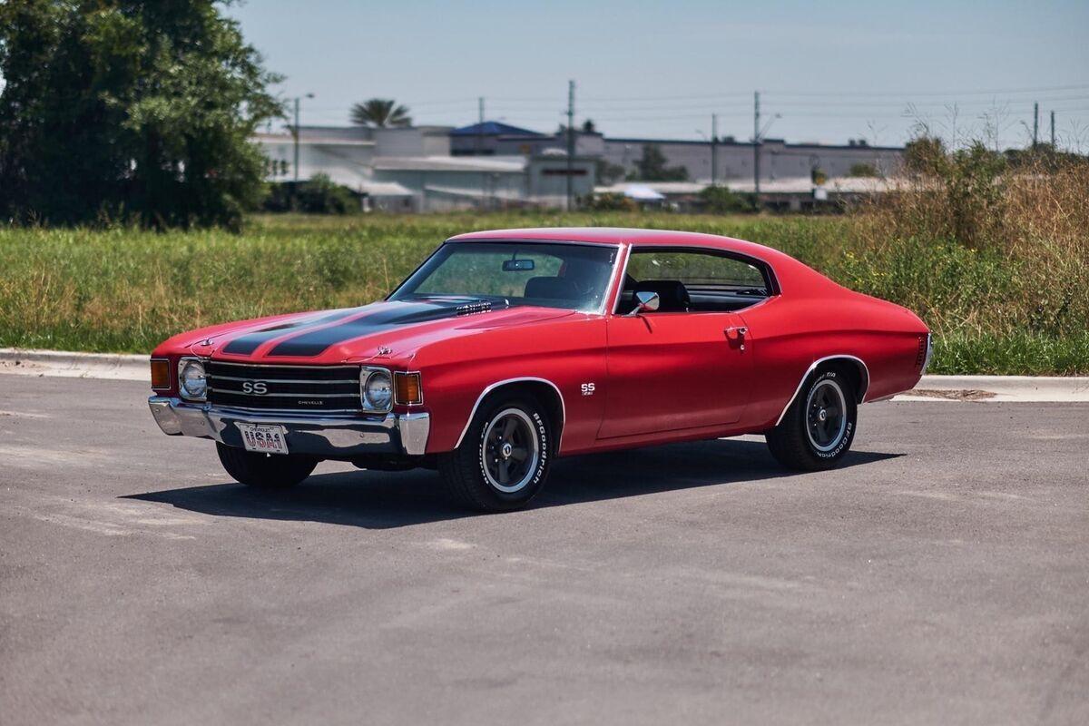 1972 Chevrolet Chevelle SS SS Matching Numbers 396 with Build Sheet Cranberry Re 1972 Chevrolet Chevelle SS Matching Numbers 396 with Build Sheet