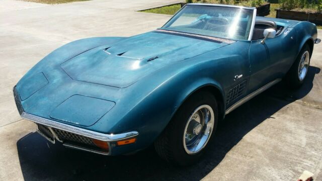 1972 Chevrolet Corvette 454 Convertible 4 speed Bryar Blue 1972 Chevrolet Corvette Convertible