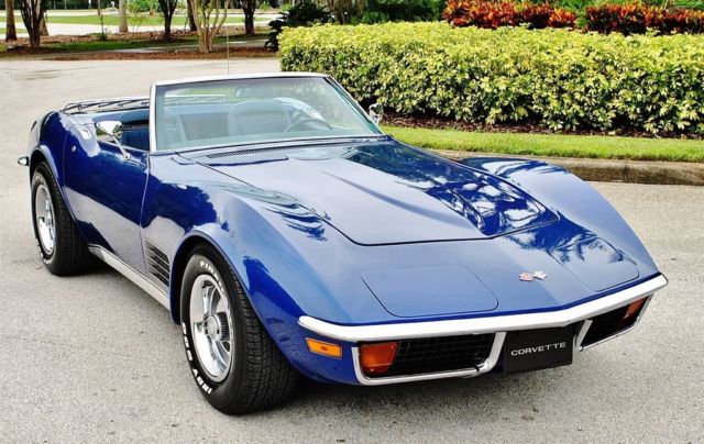 1972 Chevrolet Corvette Convertible 2-Tops A/C PS PB 350 V8 1972 Chevrolet Corvette Convertible 2-Tops A/C PS PB 350 V8