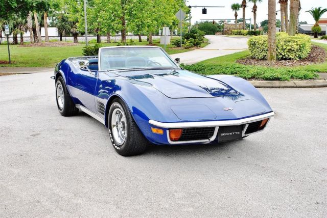 1972 Chevrolet Corvette Convertible 2-Tops A/C PS PB 350 V8 - photo 12