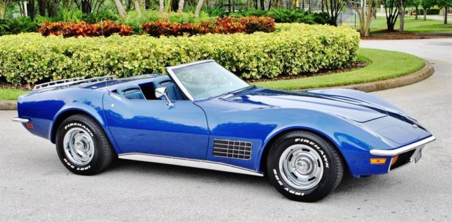 1972 Chevrolet Corvette Convertible 2-Tops A/C PS PB 350 V8 - photo 13