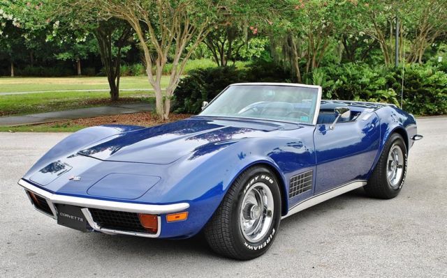 1972 Chevrolet Corvette Convertible 2-Tops A/C PS PB 350 V8 - photo 3