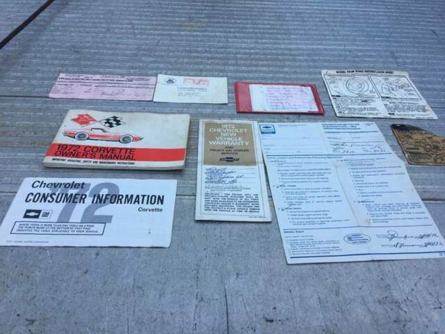 1972 Chevrolet Corvette LT1 3 Owner Car with Original Documentation - photo 3