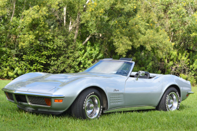 1972 Chevrolet Corvette LT1 Convertible "4 Spd/Build sheet/57,478 miles" 1972 Chevrolet Corvette