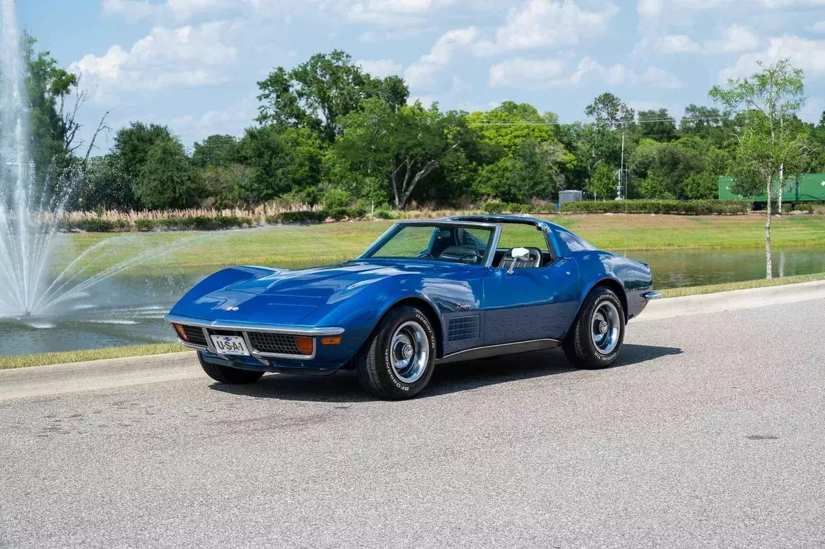 1972 Chevrolet Corvette Matching Numbers and 4 Speed Targa Blue 1972 Chevrolet Corvette Matching Numbers and 4 Speed