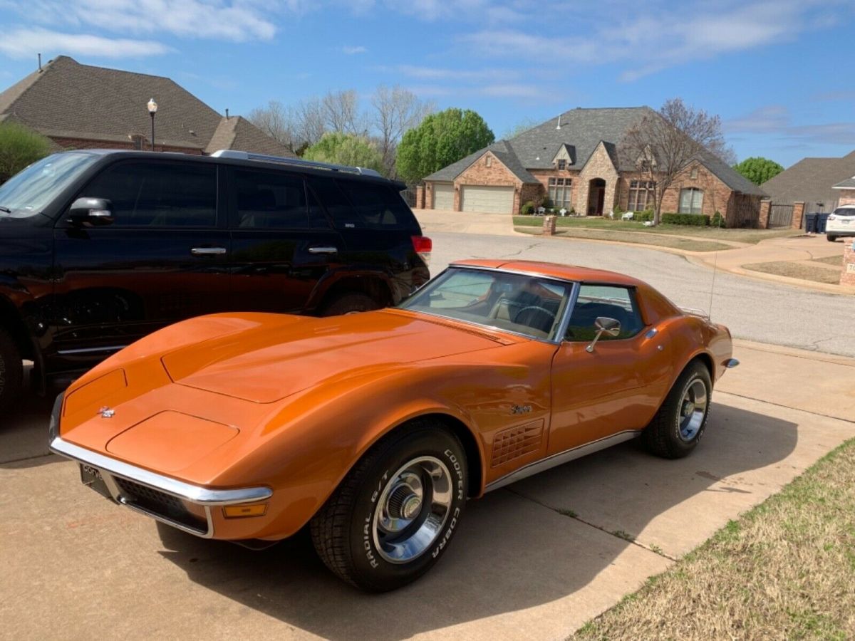 1972 Chevrolet Corvette Ontario Orange newly restored with all matching numbers 1972 Chevrolet Corvette 1972 CORVETTE WITH FACTORY AIR & LOADED W/ OPTIONS