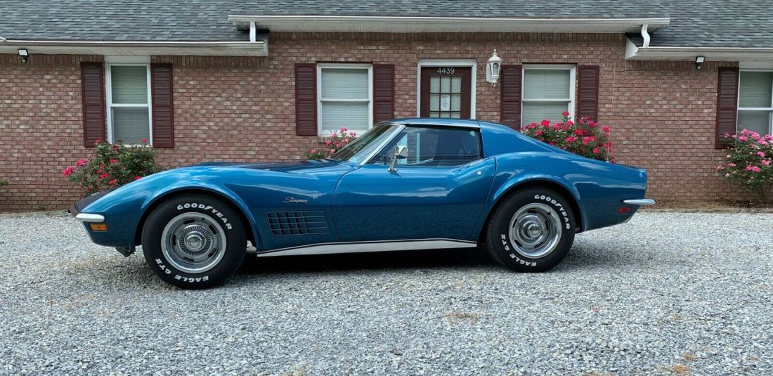 1972 CHEVROLET CORVETTE... ORIGINAL RPO CODE 945 BRYAR BLUE.... ONE OWNER.... 1972 Chevrolet Corvette