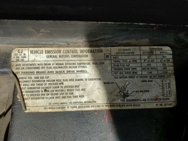 1972 Chevrolet Corvette Convertible - photo 13