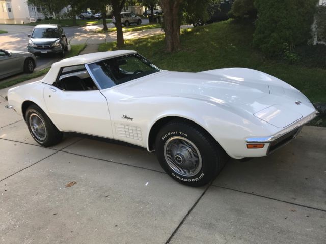 1972 Chevrolet Corvette Sall Block Convertible 350 Numbers matching 1972 Chevrolet Corvette