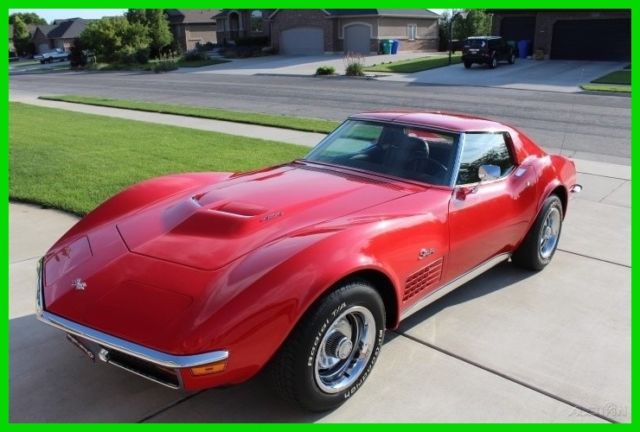 1972 Chevrolet Corvette Stingray Coupe, 454 V8 270HP, 4-Speed Manual Trans, RWD 1972 Chevrolet Corvette Numbers Matching