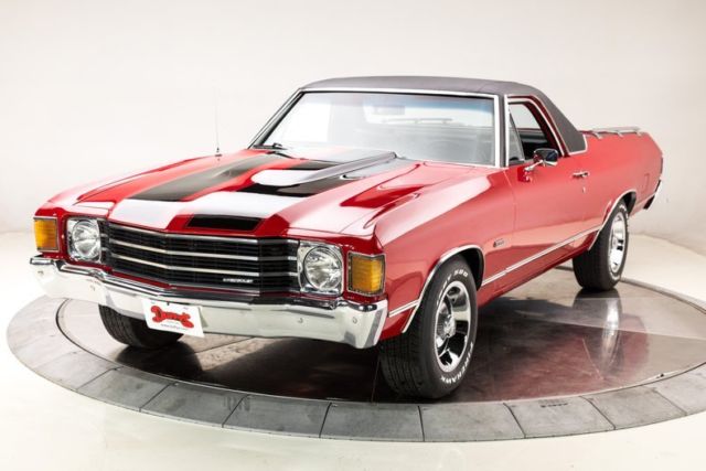 1972 Chevrolet El Camino 350 V8 3 Speed Automatic Pickup Truck Cranberry Red 1972 Chevrolet El Camino --
