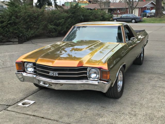 1972 Chevrolet El Camino Custom Chevy GM 72 Elko Chameleon Paint SS Bucket Seats 1972 Chevrolet El Camino