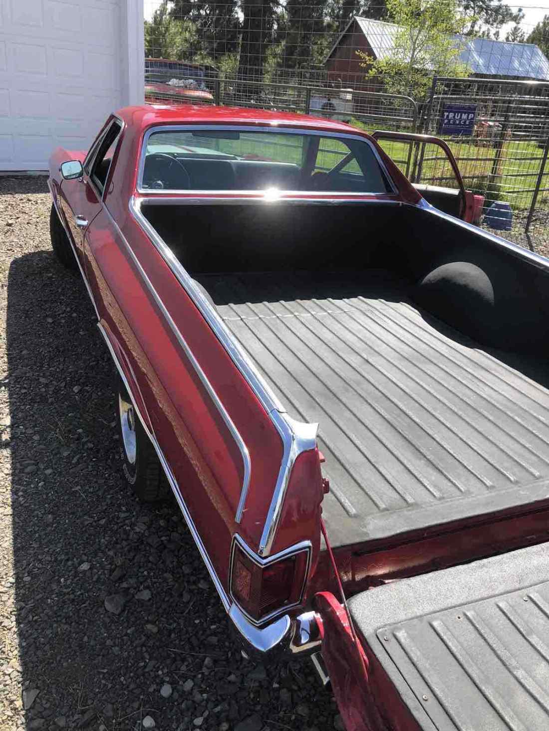 1972 Chevrolet El Camino Red RWD Automatic SS Tribute 1972 Chevrolet El Camino SS Tribute