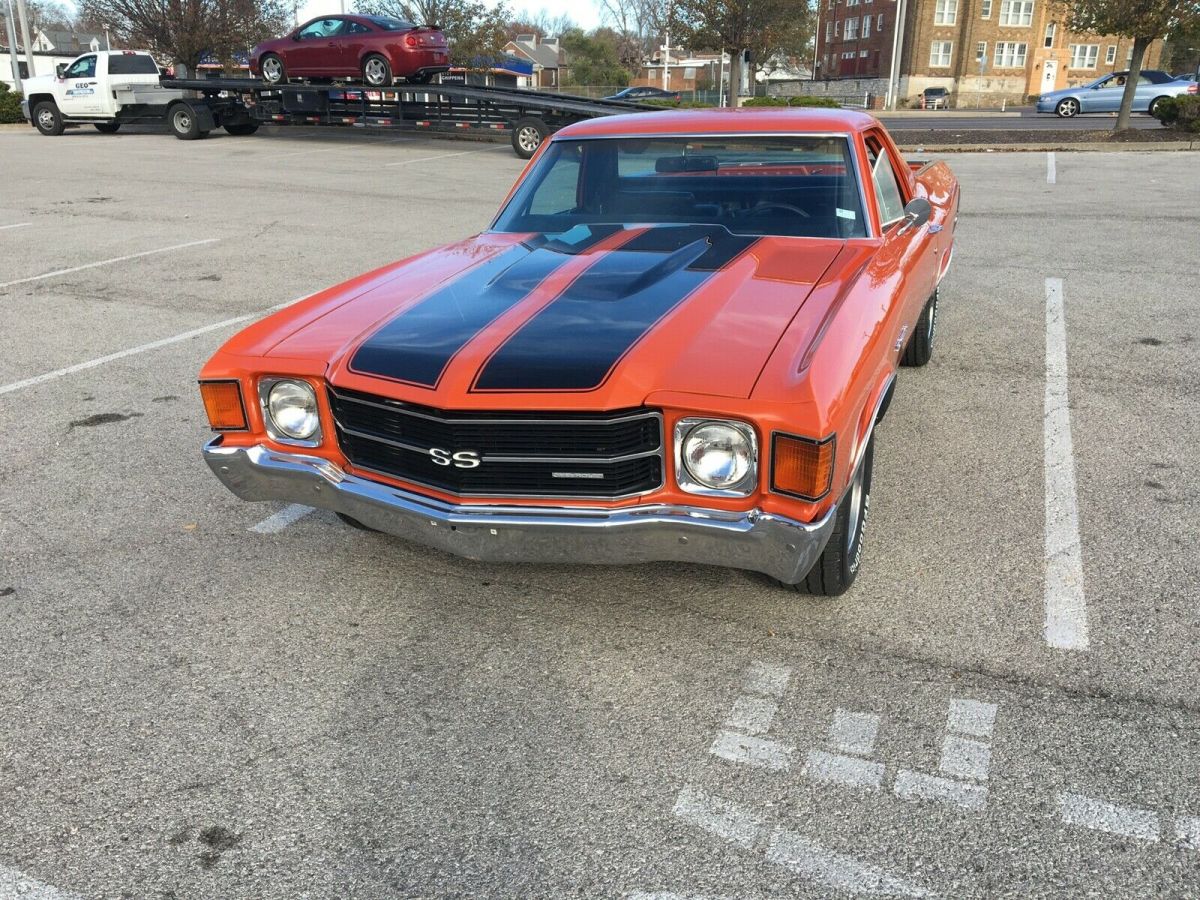 1972 Chevrolet El Camino Sedan Orange RWD Manual 1975 Chevrolet El Camino