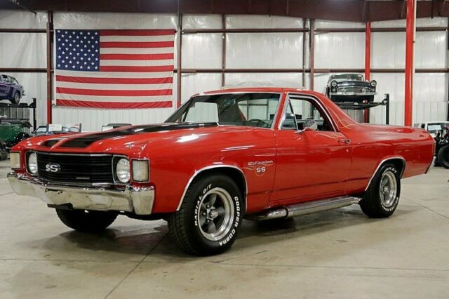1972 Chevrolet El Camino SS 753 Miles Red Pickup Truck 402ci V8 TH400 Automatic 1972 Chevrolet El Camino SS