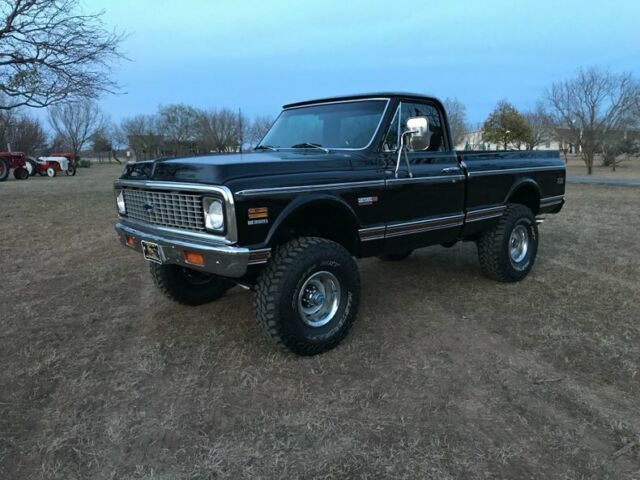 1972 Chevrolet K-10 4x4 Super Cheyenne swb ac ps pb houndstooth 62586 Miles Blac 1972 Chevrolet Other Pickups 4x4 Super Cheyenne swb ac ps pb houndstooth