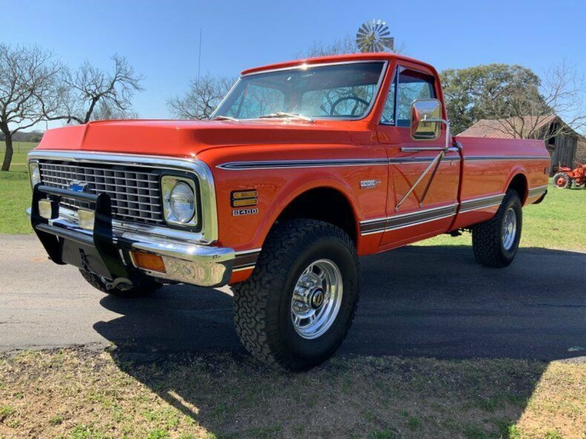 1972 Chevrolet K-20 Cheyenne Super 40999 Miles Red Orange Pickup Truck 396 V8 Au 1972 Chevrolet Other Pickups Cheyenne Super